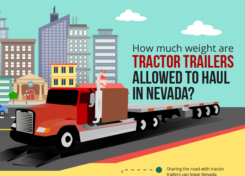 How much weight are tractor trailers allowed to haul in Nevada?
