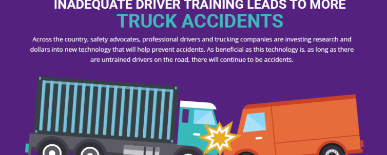 Inadequate drive trainings leads to more truck accidents infographic