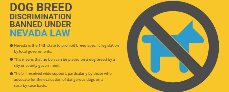 Infographic of dog breed ban under Nevada law