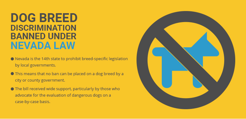 Infographic of dog breed ban under Nevada law