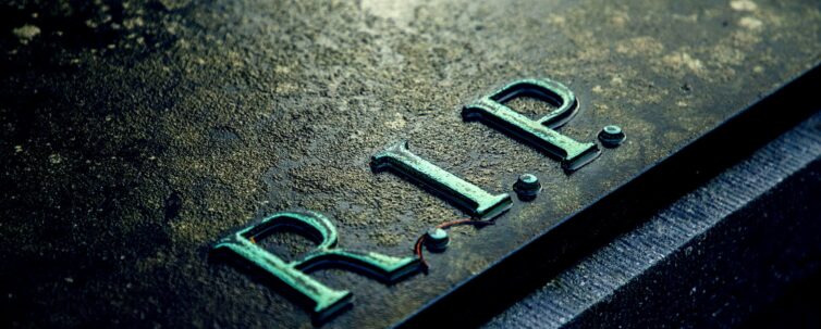 Tombstone with RIP