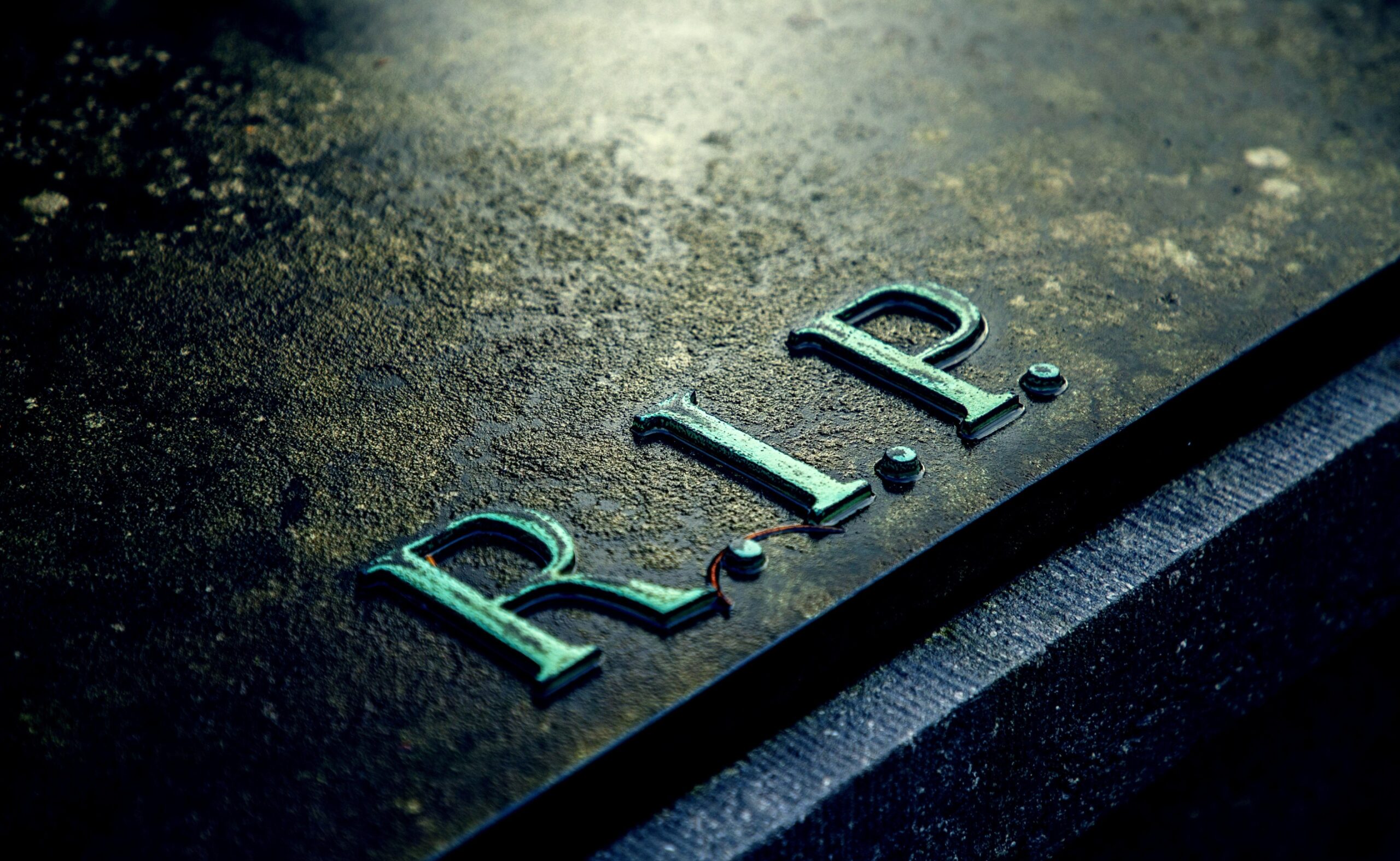 Tombstone with RIP