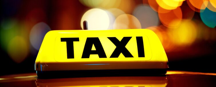 Taxi light turned on