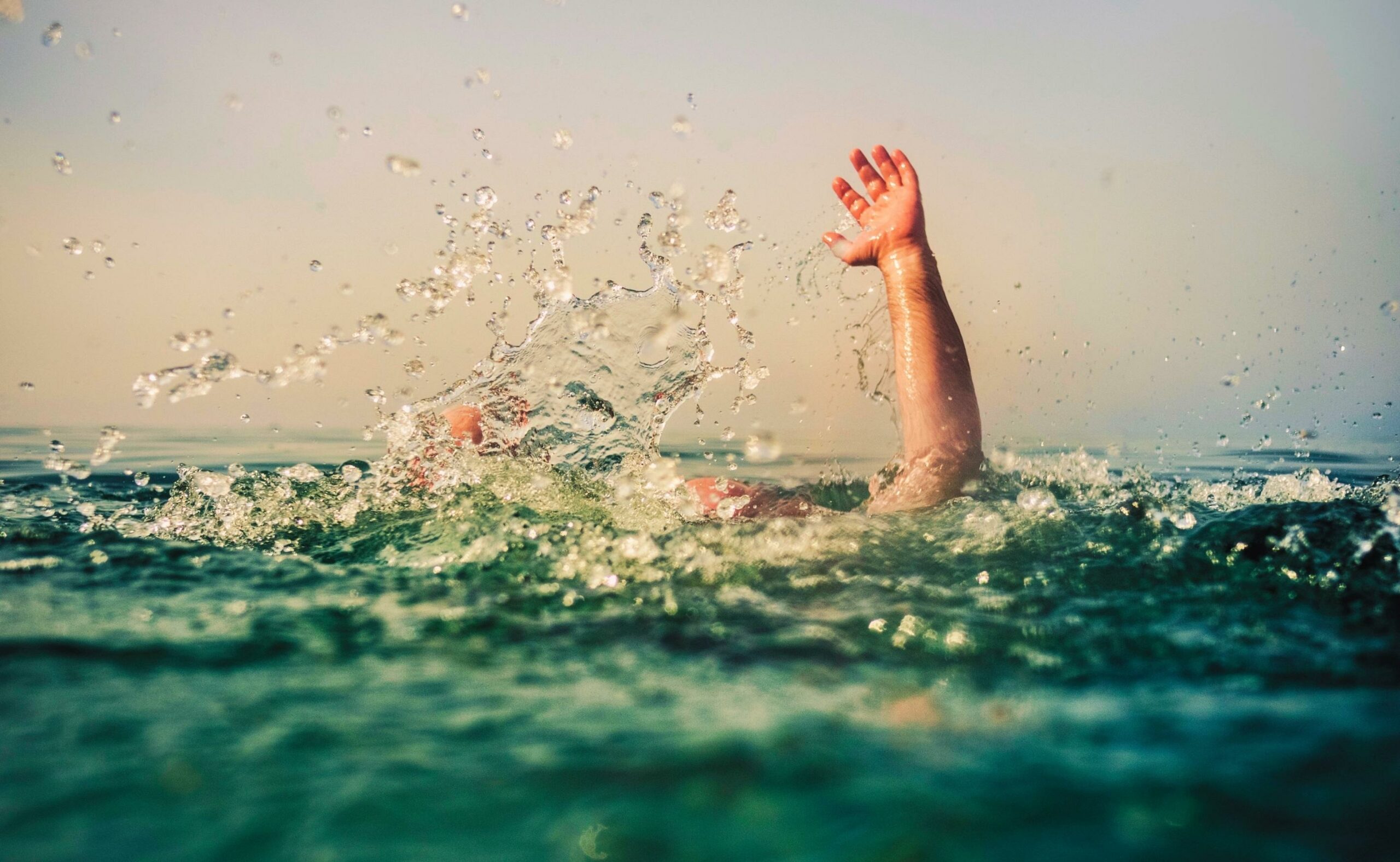 Man downing in the water