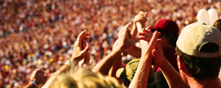 Wild Fans at Sporting Event