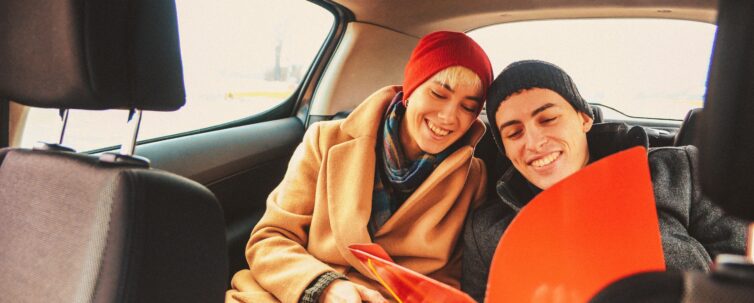 young people ridesharing