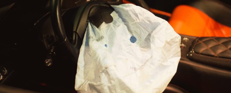 airbag after an accident