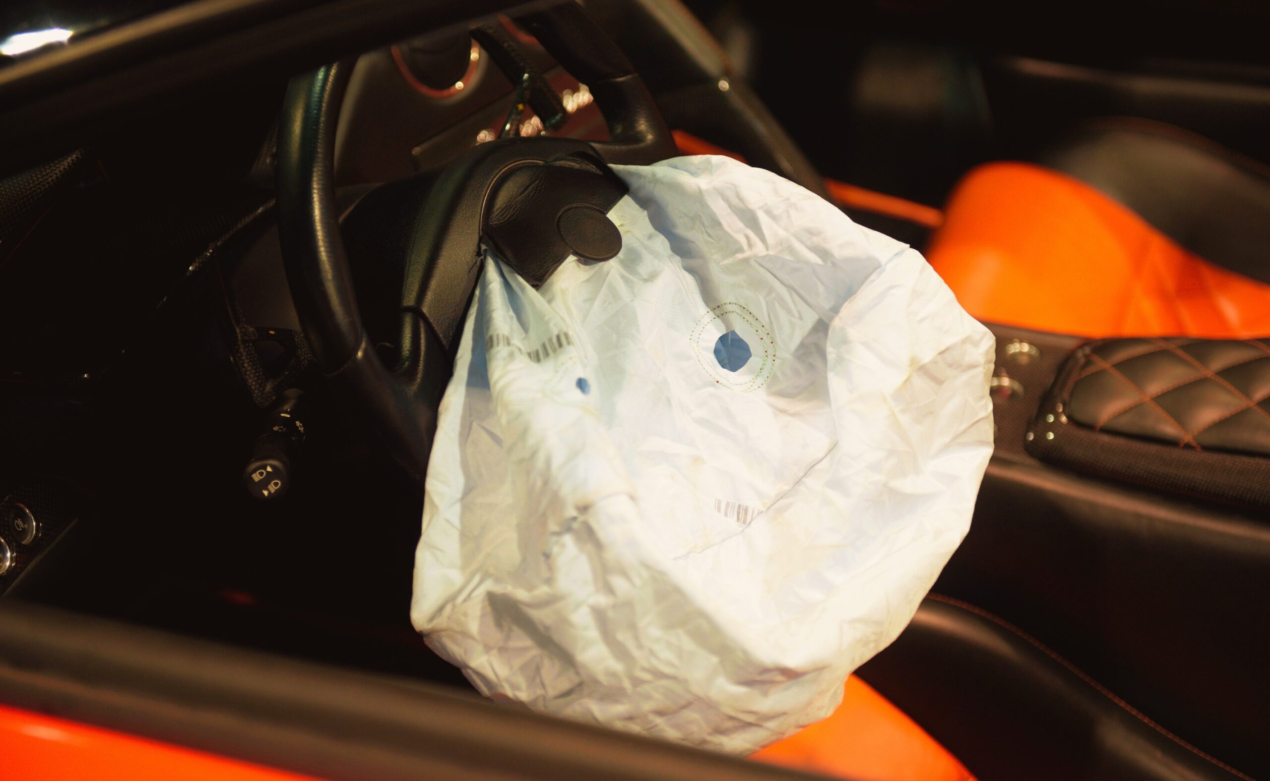 airbag after an accident