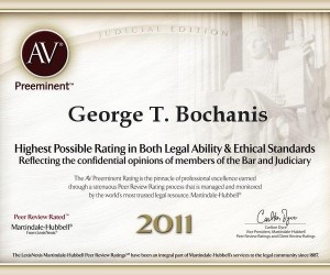 2011 AV preeminent judicial edition award