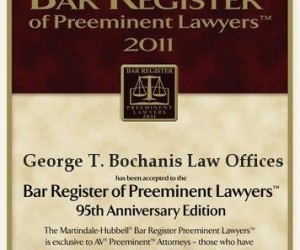 2011 AV preeminent 95th edition award