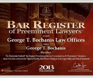 2013 4 bar register of preeminent lawyers award