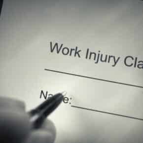 shot of word worker's compensation