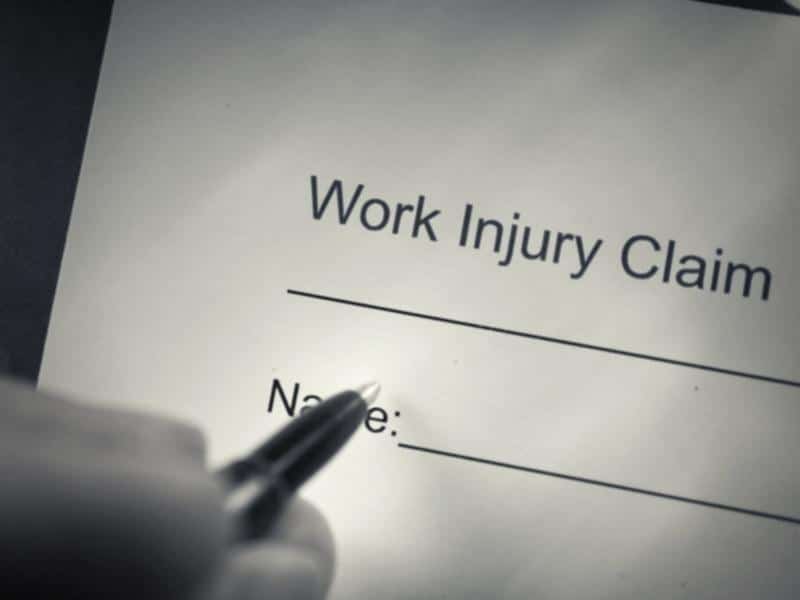 shot of word worker's compensation